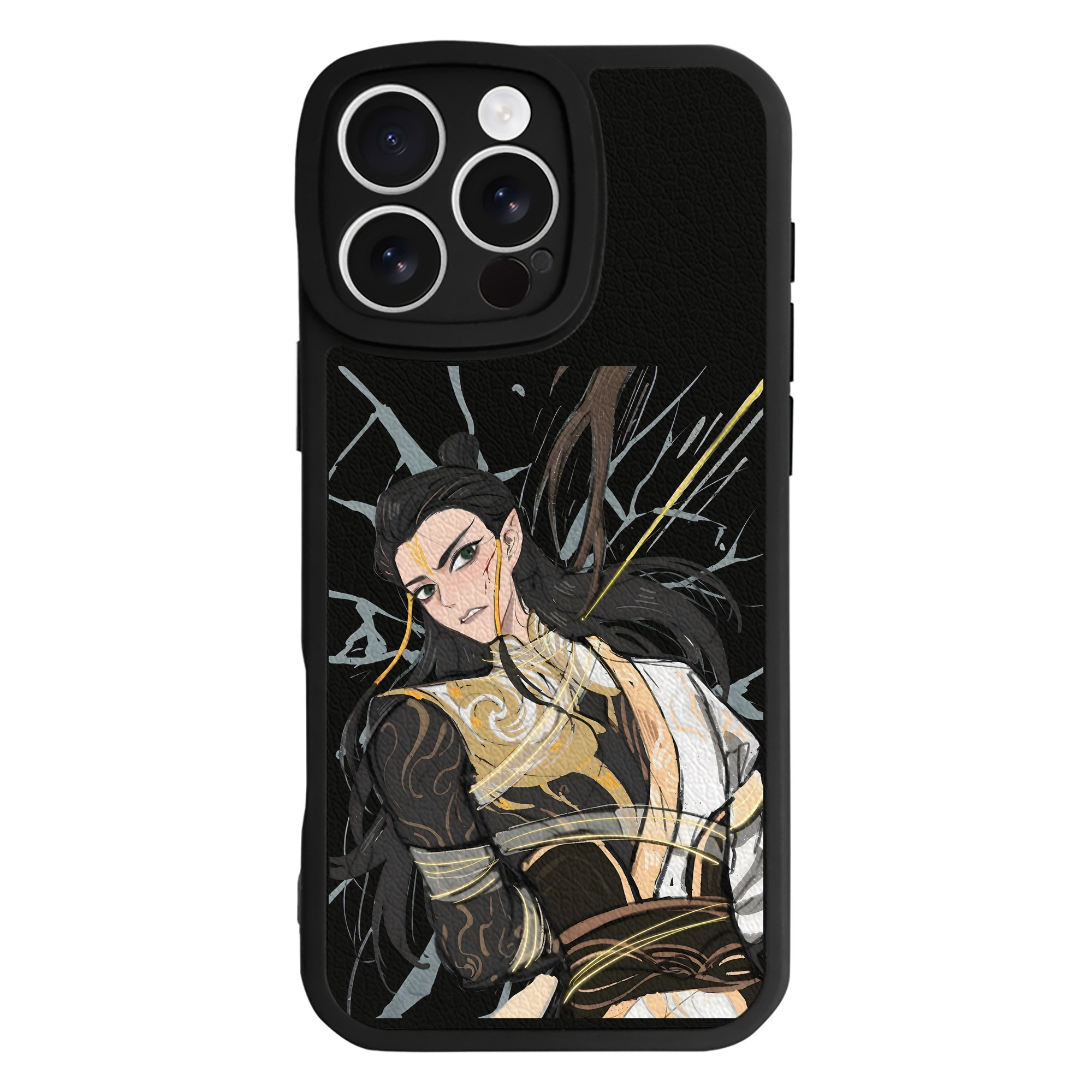 （画像用） Ne Zha 2 ナタ 魔童の大暴れ 【iPhone 16シリーズ対応】シリコンスマホケース（レザー調） 材質：シリコン